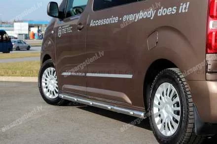 METEC ROUND SIDE PROTECTION BARS WITH ADDITIONAL LED LIGHTING (L1 WHEELBASE)