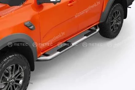 METEC ROUND SIDE BARS WITH PLASTIC FOOTSTEPS