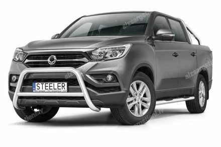 STEELER PRIEKŠĒJAIS A FORMAS AIZSARGSTIENIS AR ŠĶĒRSSTIENI SSANGYONG/KGM Musso