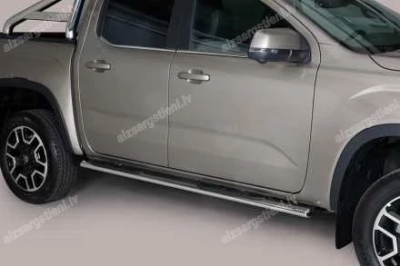 MISUTONIDA OVAL SIDE BARS WITH PLASTIC FOOTSTEPS VOLKSWAGEN Amarok