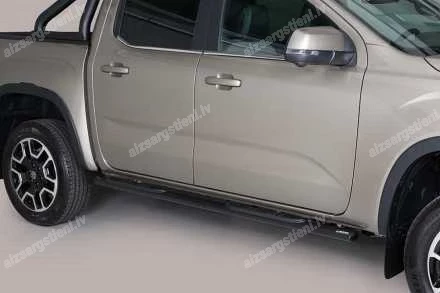 MISUTONIDA OVAL SIDE BARS WITH PLASTIC FOOTSTEPS VOLKSWAGEN Amarok