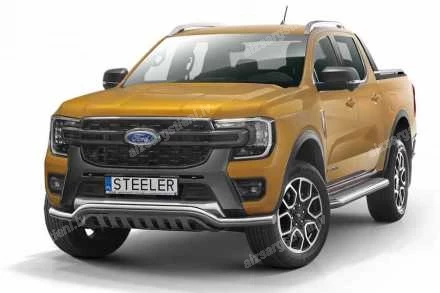 STEELER PRIEKŠĒJAIS ZEMAIS AIZSARGSTIENIS AR AIZSARGPLĀKSNI