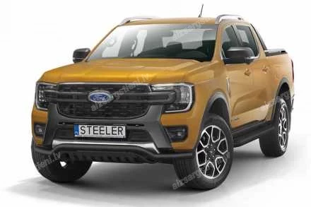 STEELER PRIEKŠĒJAIS ZEMAIS AIZSARGSTIENIS AR AIZSARGPLĀKSNI