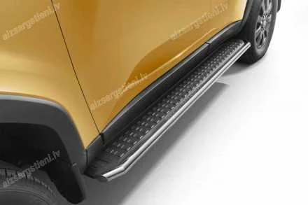 STEELER ROUND SIDE PROTECTION BARS FOR OEM SIDE STEPS