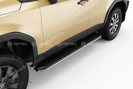 METEC ROUND SIDE PROTECTION BARS FOR OEM SIDE STEPS