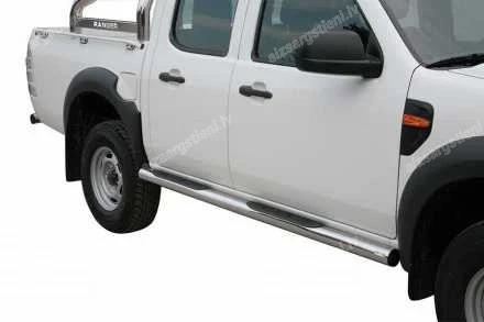 MISUTONIDA ROUND SIDE BARS WITH PLASTIC FOOTSTEPS FORD Ranger