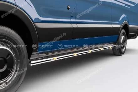 METEC ROUND SIDE PROTECTION BARS WITH ADDITIONAL LED BODY LIGHTS (L2 WHEELBASE)