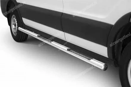 STEELER ROUND SIDE BARS WITH INTEGRATED FOOTSTEPS