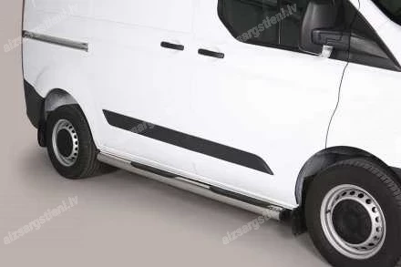MISUTONIDA ROUND SIDE BARS WITH PLASTIC FOOTSTEPS FORD Transit Custom / Tourneo Custom