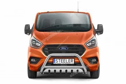 STEELER PRIEKŠĒJAIS A FORMAS AIZSARGSTIENIS AR ŠĶĒRSSTIENI UN AIZSARGPLĀKSNI FORD Transit Custom / Tourneo Custom