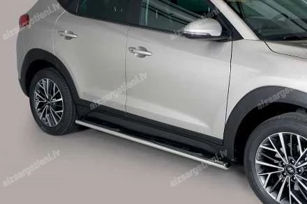 MISUTONIDA OVAL SIDE BARS WITH PLASTIC FOOTSTEPS HYUNDAI Tucson